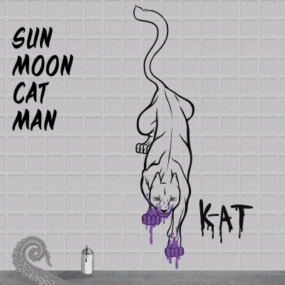 Drabblecast cover for Sun Moon Cat Man by The Littlest Finch