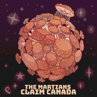 Emily Cannon's Drabblecast cover for The Martians Claim Canada by Margaret Atwood